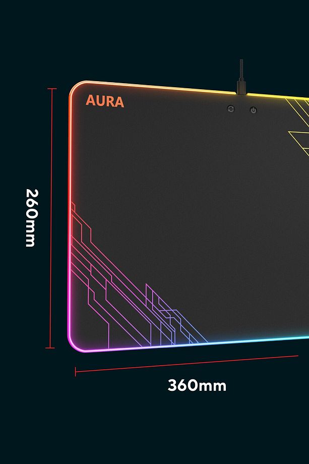 Rampage Mp-13 360x260x5mm Rgb Mouse Pad - 5