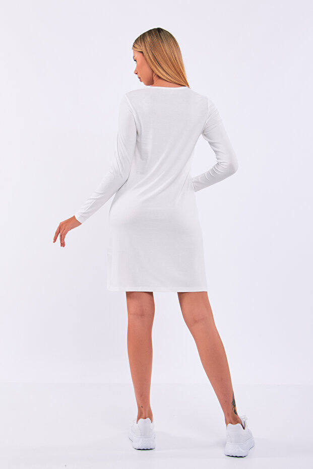 سترة أساسية بأكمام طويلة ورقبة دائرية - 5