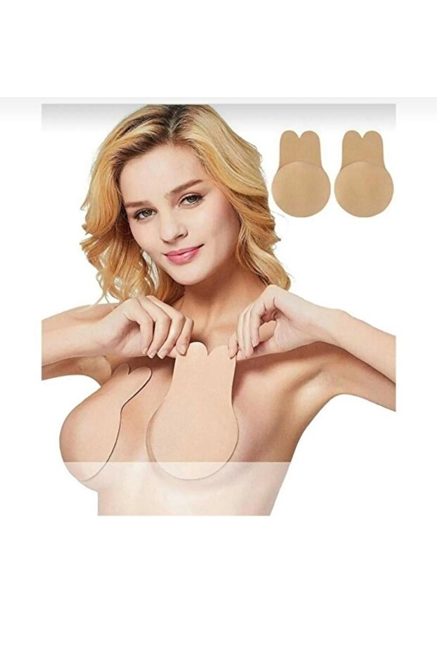 Adhesive invisible elevator bra - 1