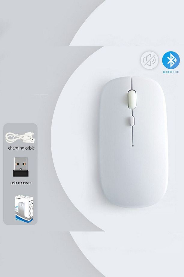 Kablosuz Mouse Bluetooth Mouse Wireless Slim Mouse Sessiz Mosue Fare Usb - 1
