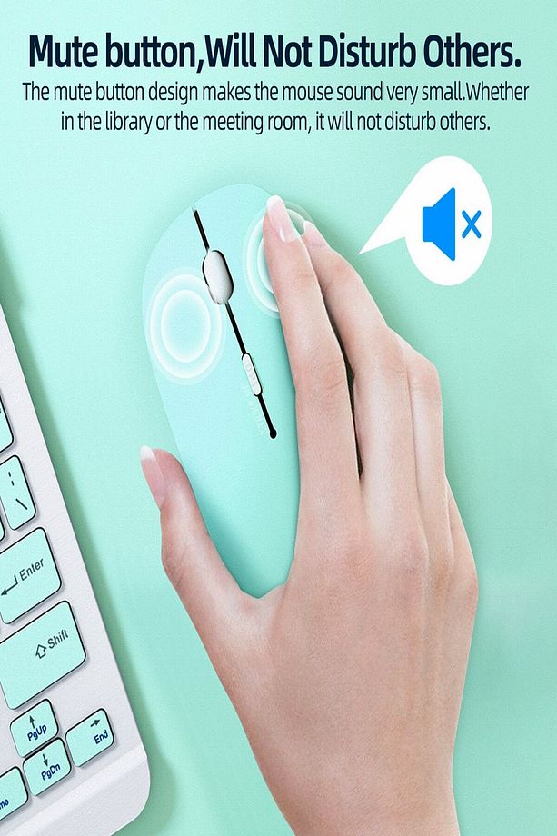 Kablosuz Mouse Bluetooth Mouse Wireless Slim Mouse Sessiz Mosue Fare Usb - 5