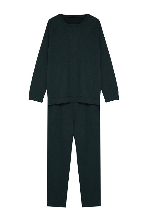 Yeşil Erkek Regular Fit Pijama Takımı TMNAW22PT0510 - 7