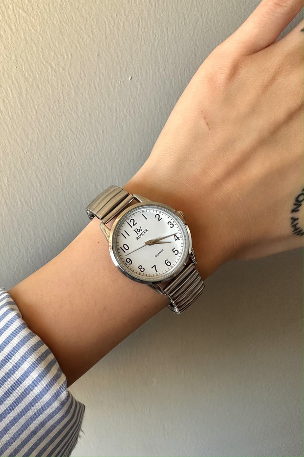 1980s Silver Kol Saati - 5