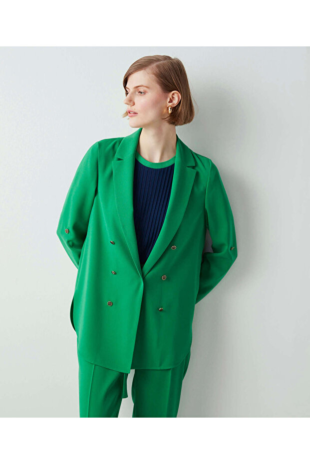 Monogram Düğmeli Ceket - 4