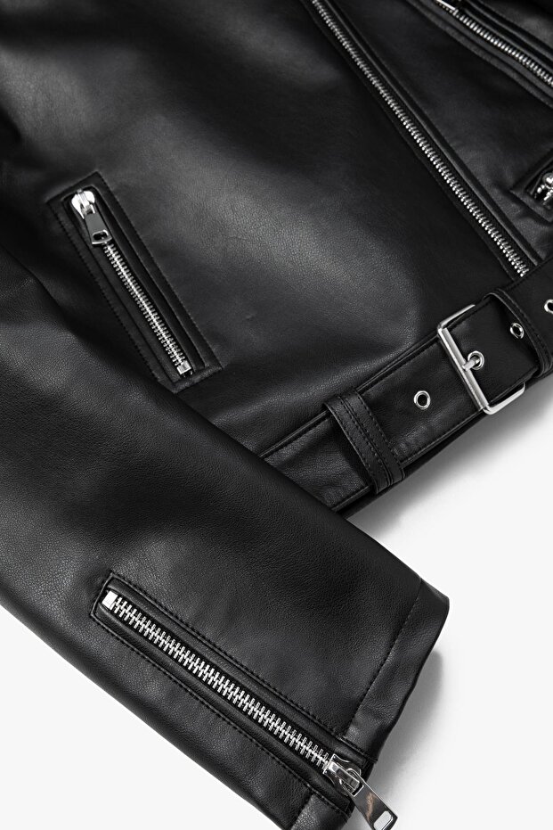 Schwarze Damenjacke - 7