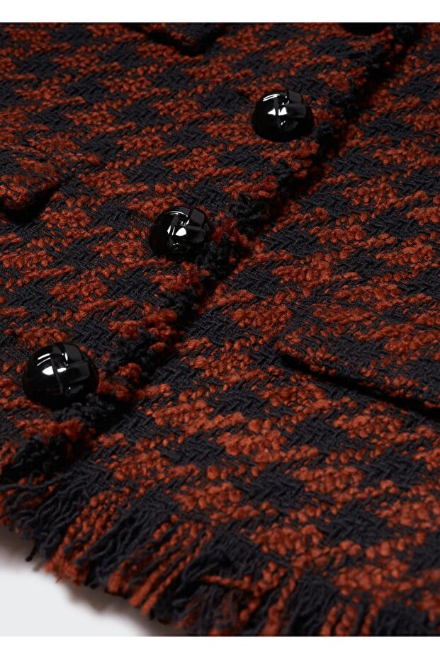 Püsküllü Tüvit Ceket - 7