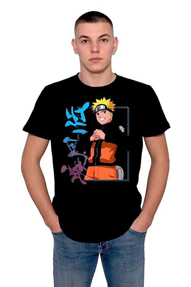 Naruto Kakashi Anime Pattern Unisex T-Shirt - Japanese and Korean Series Design