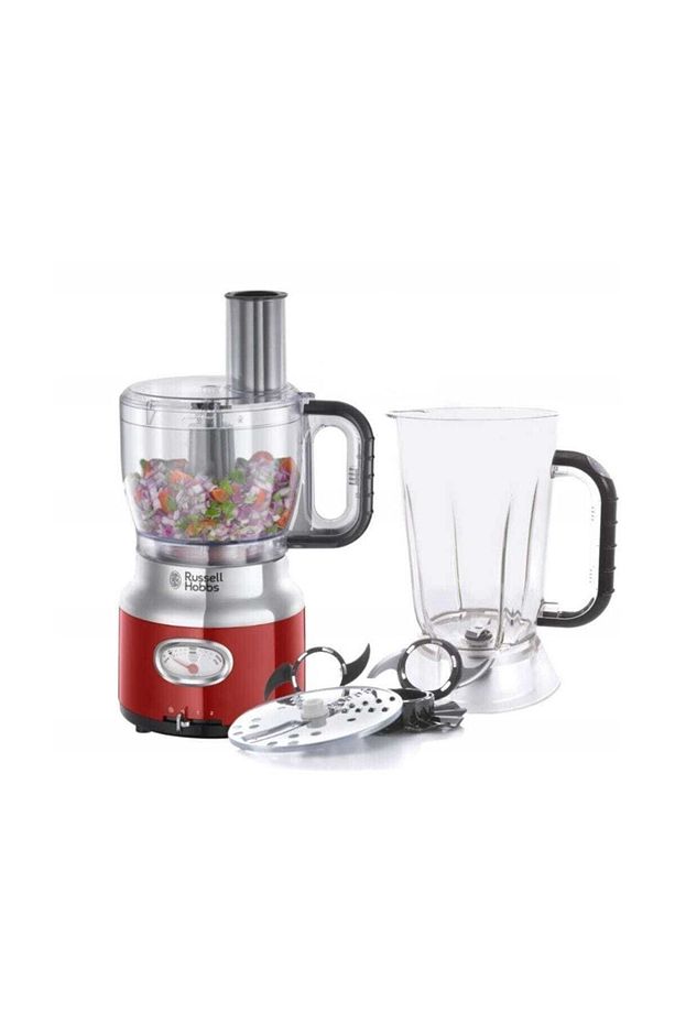 25180-56 Retro Kırmızı Mutfak Robotu - 1