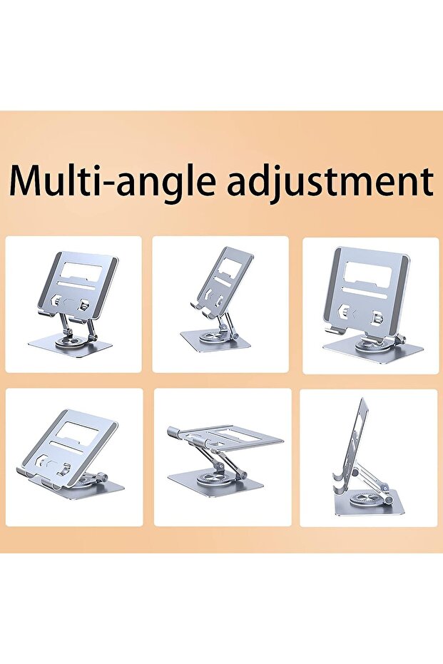 Universal 360 Derece Dönebilen Ayarlanabilir Tablet Standı - 4