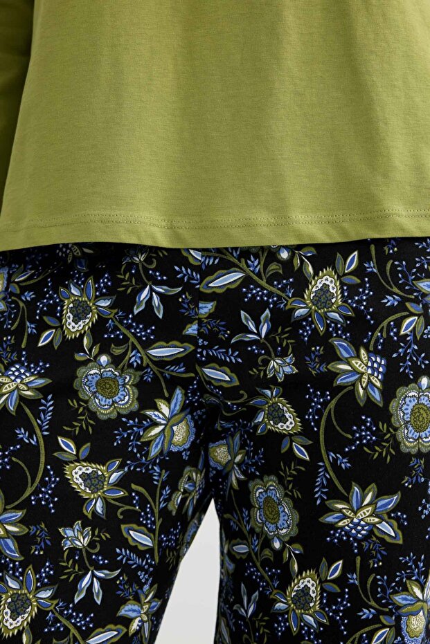 Fall in Love Regular Fit Uzun Kollu Pijama Takımı - 7