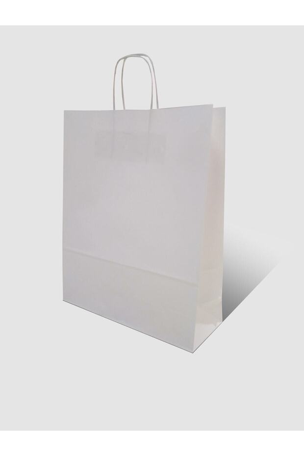 Kraft Twist Handle Paper Bag White 32x12x41 25 Pieces
