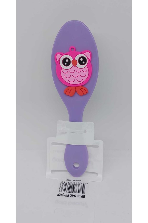 GOLD BEUTY HAIR BRUSH KIDS COMB WITH OWL