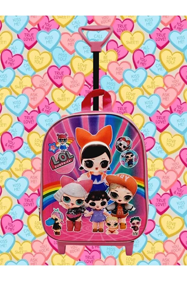Girls Kindergarten Nursery LoL Baby 5d Embossed Printed Eva Fabric Squeegee Backpack School Bag