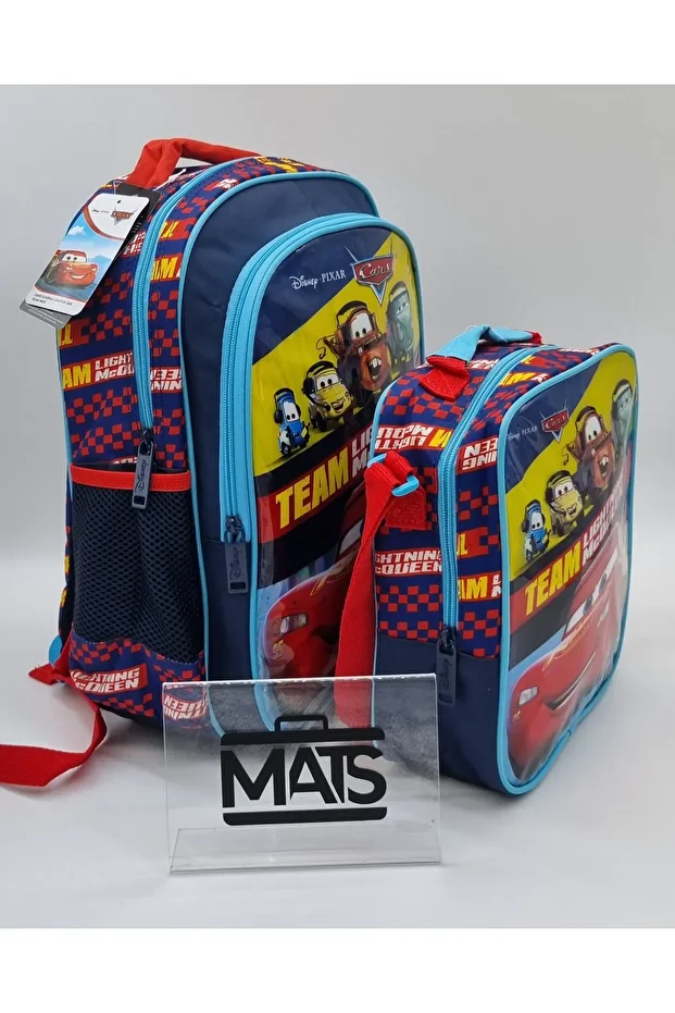 Mats Şimşek Mcqueen Team Lightning Beslenmeli Okul Çantası - 2
