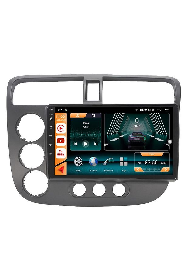 HONDA CİVİC VTEC2 ANDROİD 13 MULTİMEDYA CARPLAY 4GB RAM+64GB HDD 2002-2006 NAVİGASYON EKRAN - 6