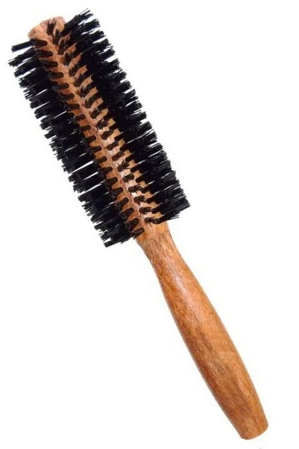 Astralux Ahsap Firça Tarak Unisex Fön Taragi Düz Silindir Saç Fırçası 1410 - 1
