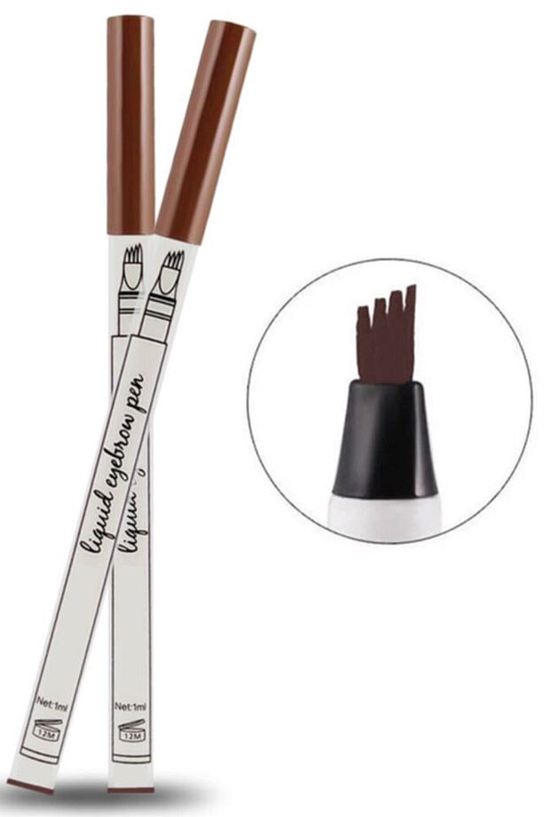 Açık Kahve Fine Sketch Kaş Kalemi Şekillendirme Boyama Kaş Rimeli Kalıcı Microblading - 3