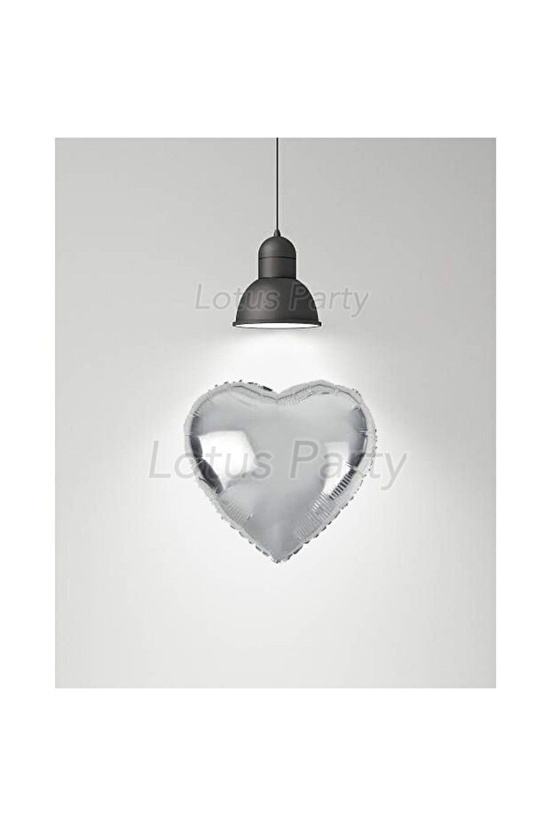 1 Piece 18 inch Silver Heart Foil Balloon