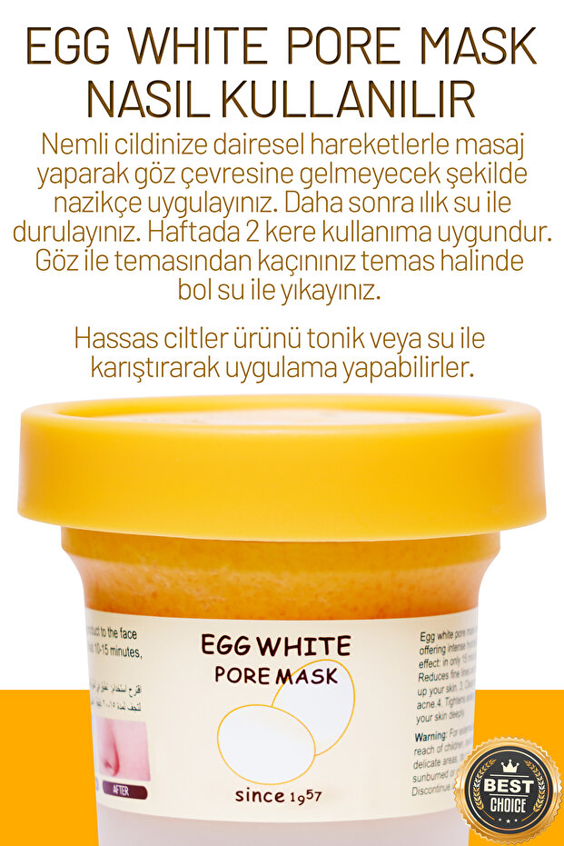 Egg Brightning Scrup Mask Egg White Pore + Black Sugar Mask - 1