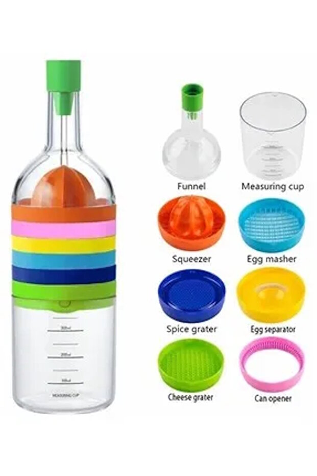 8 Bin Tools Bottle Shaped Kitchen Set 8 Pieces - 2