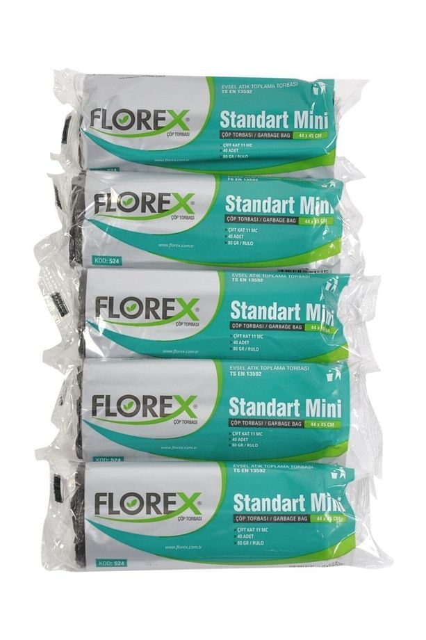 Standart Mini Şeffaf Çöp Torbası 44x45 Cm 5 Rulo - 1