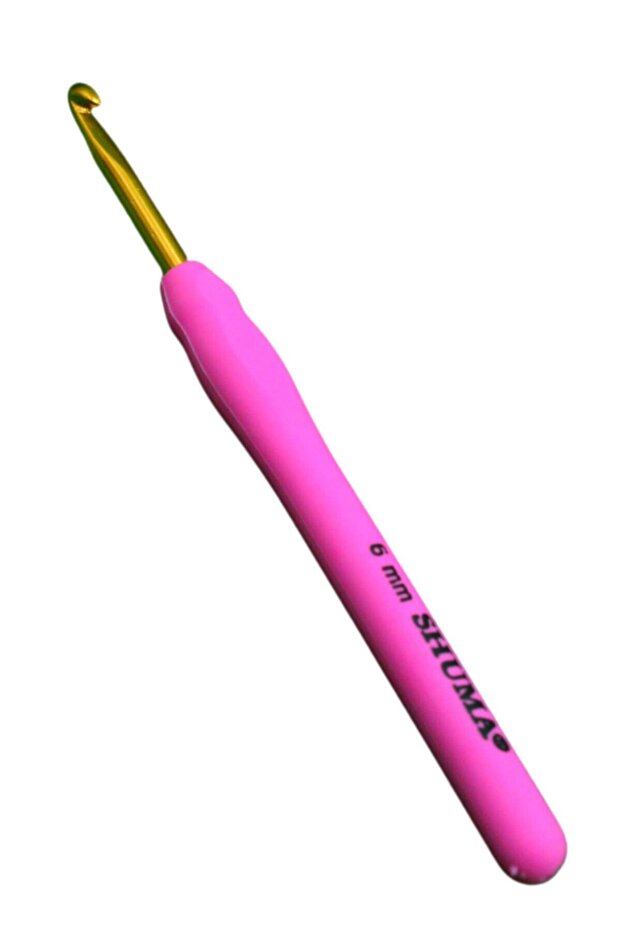 Wool Crochet Hook with Silicone Handle No: 6