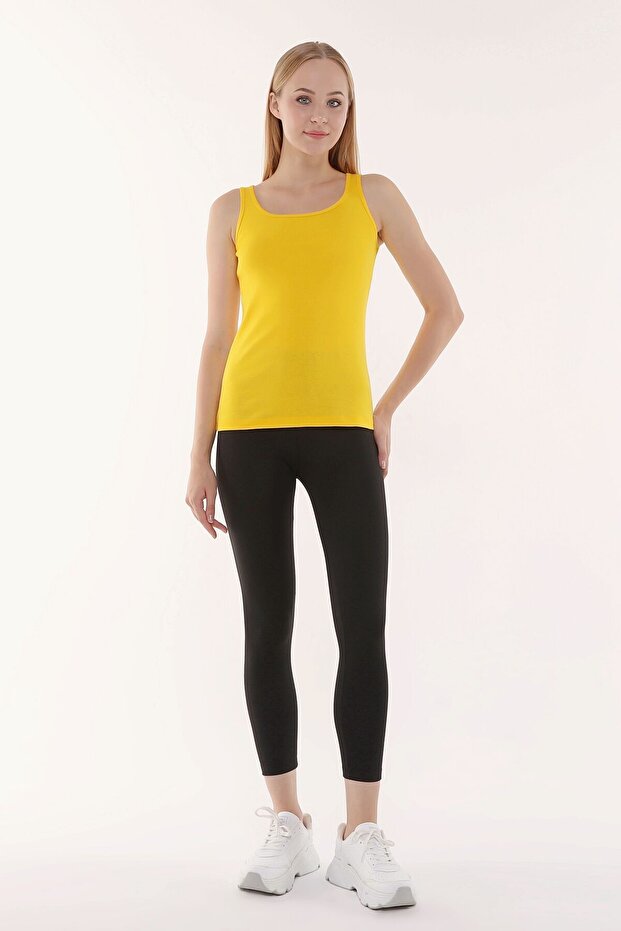 WOMEN'S WIDE STRAP T-SHIRT YELLOW