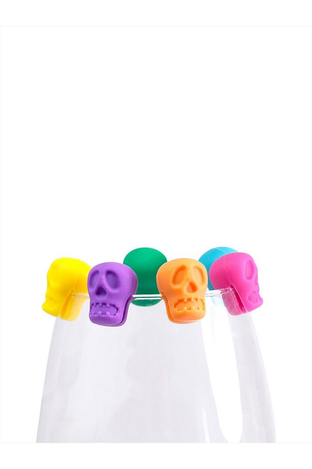 Skull Bardak İşaret Seti 6'lı 1 ADET - 1