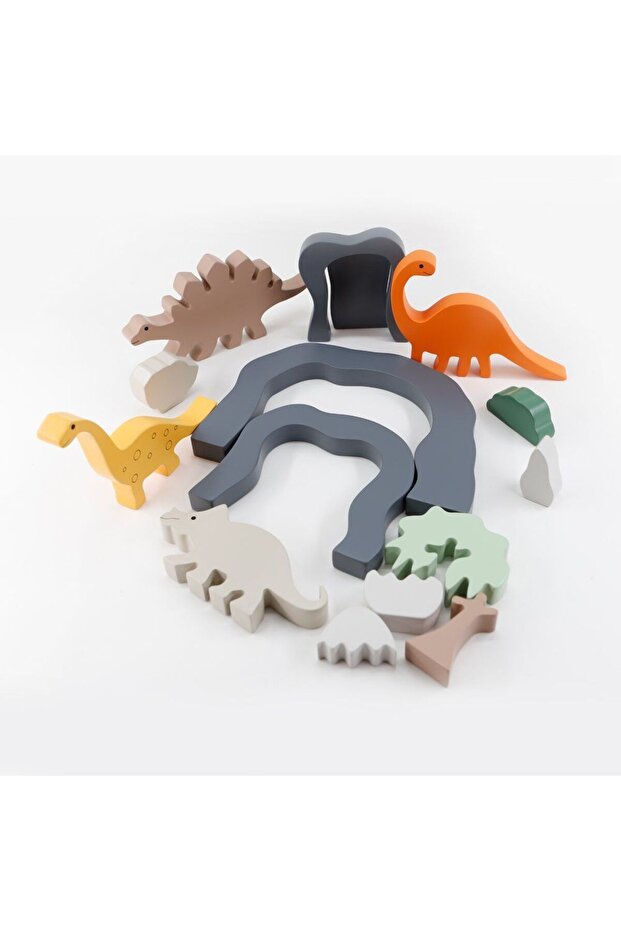 Ahşap Dinazor Seti - 3