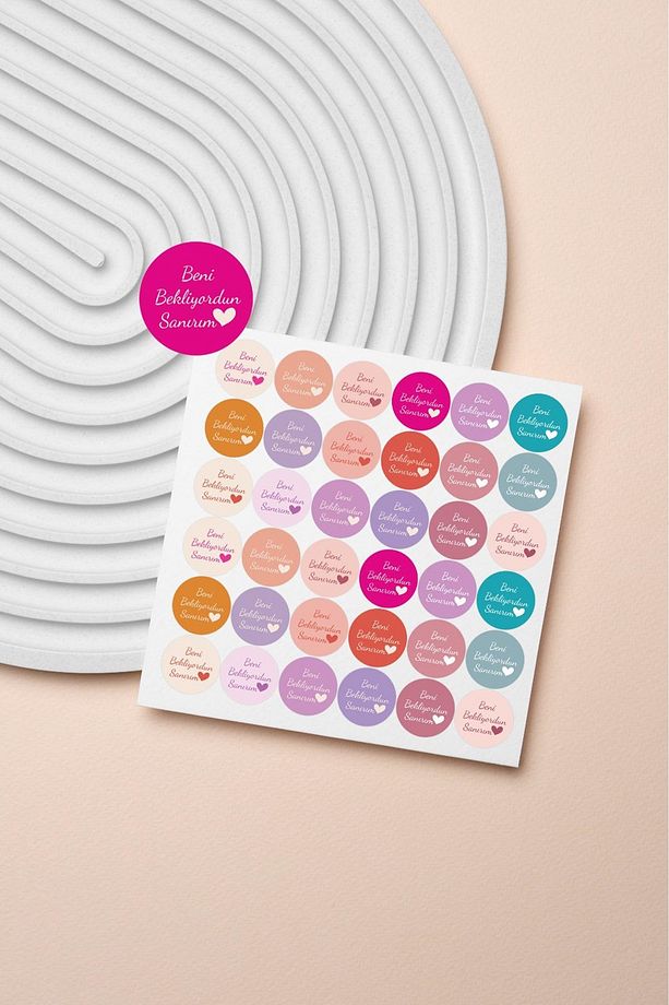 Beni Bekliyordun Sanırım Thank You Teşekkür Stickers Çıkartma PYTKSTK076 - 1