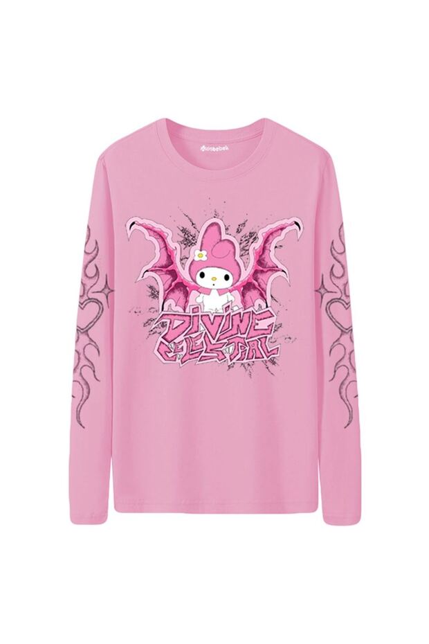 Office Anime Fantasy Magic Melody Dark Tribal (Uni̇sex) Long Sleeve Sweatshirt