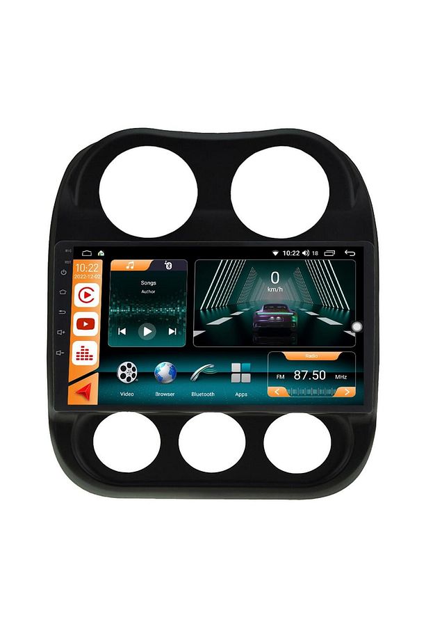 JEEP COMPASS ANDROİD 13 MULTİMEDYA CARPLAY 4GB RAM+64GB HDD 2011-2015 NAVİGASYON EKRAN - 6