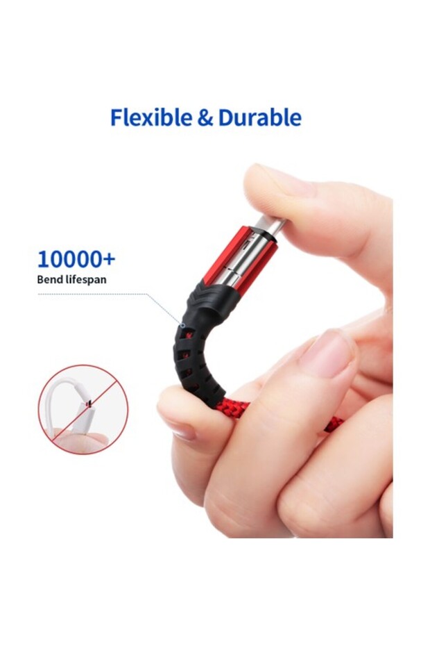Profesyonel Serisi USB To Type-C 3 Amper Hızlı Şarj ve Data Kablosu 1 Metre CC0011 - 3
