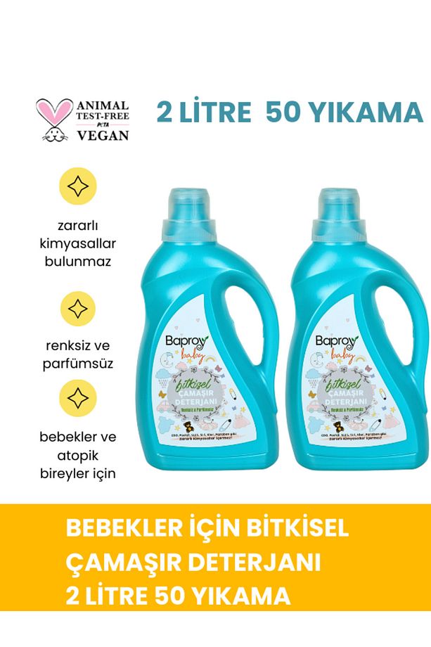 Baby 2 Lt Bebekler Için Bitkisel Çamaşır Deterjanı - 1