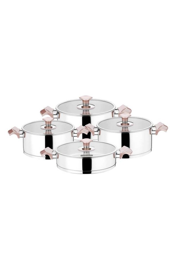 King Ideal Set Glass Cover Rose Gold 20 Pieces