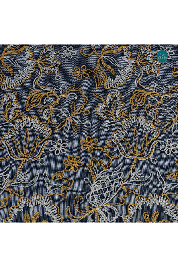 FİLE ÜZERİ NAKIŞ SİYAH - 2