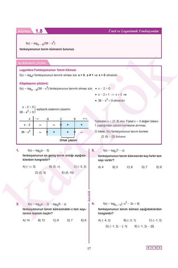Güncel Karekök Yayınları Güncel 12.Sınıf Matematik Konu Anlatımlı Çözümlü Soru MPS (MODÜLER P - 2