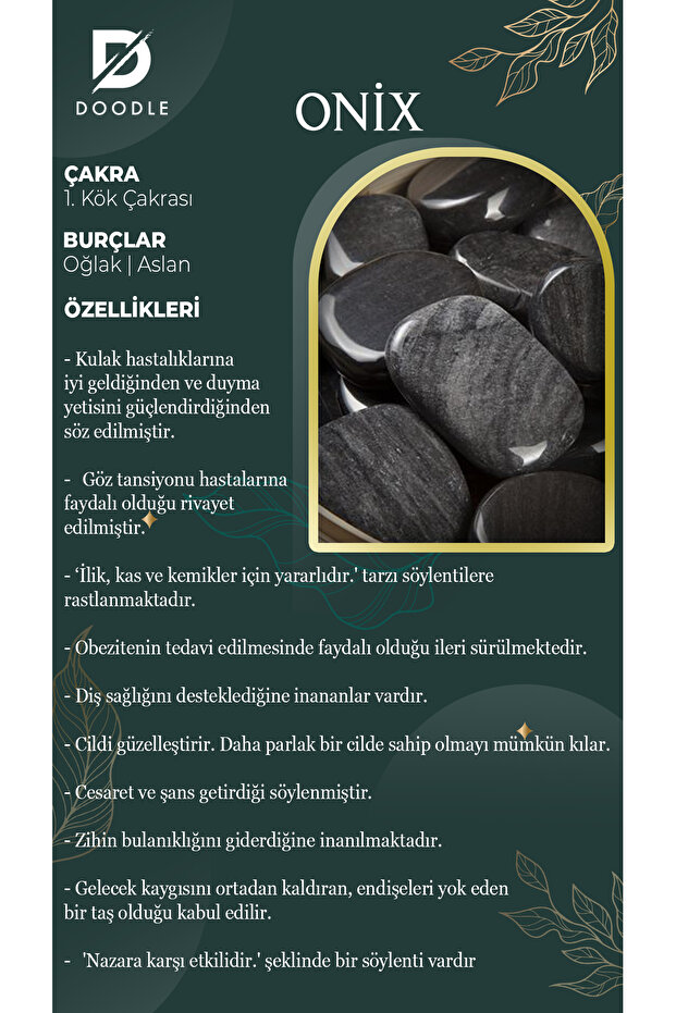 Onix Doğaltaş Kolye - 2
