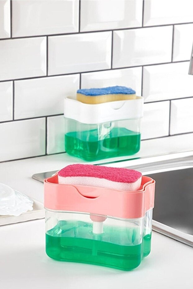Automatic Foaming Decorative Soap Dispenser Organizer with Detergent Reservoir