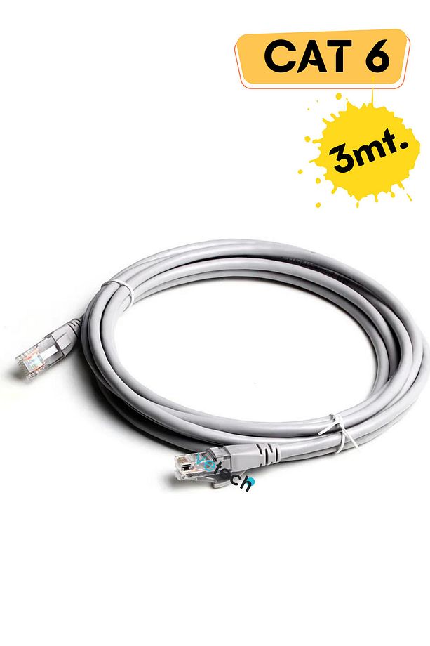 Cat6 3mt Lan Ethernet Kablosu Fabrikasyon Internet Kablo Modem Ağ Kablosu - 1