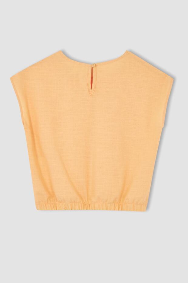 Kurzarmbluse für Mädchen X3232a622sm - 7