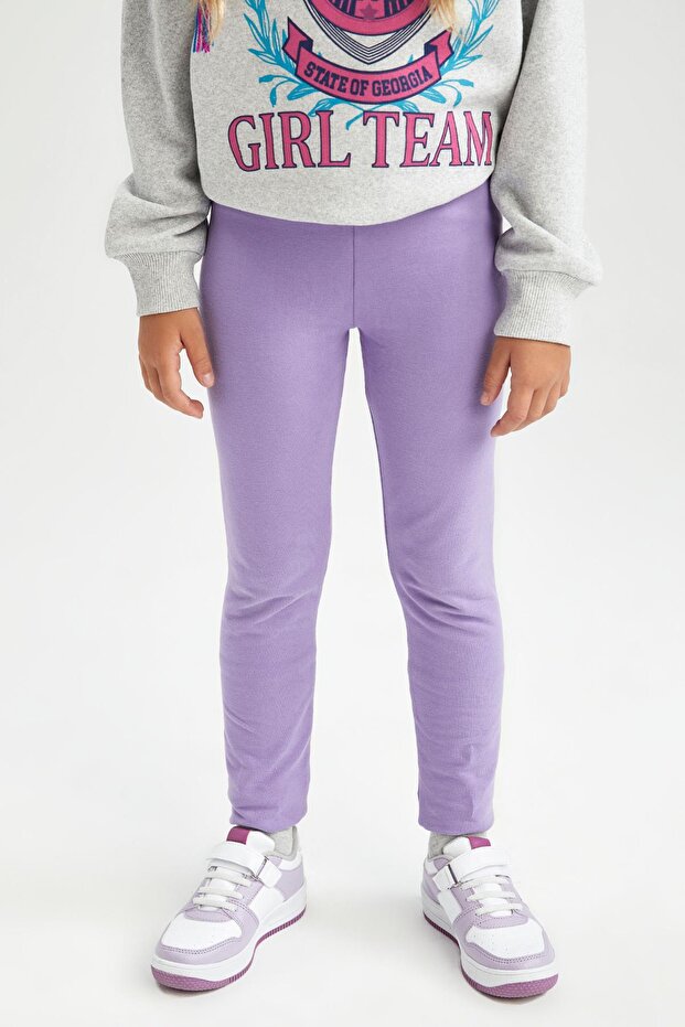 Girl's Basic Long School Tights - 4