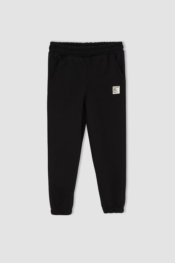 Kız Çocuk Dokuma Etiketli Jogger Eşofman Alt - 3