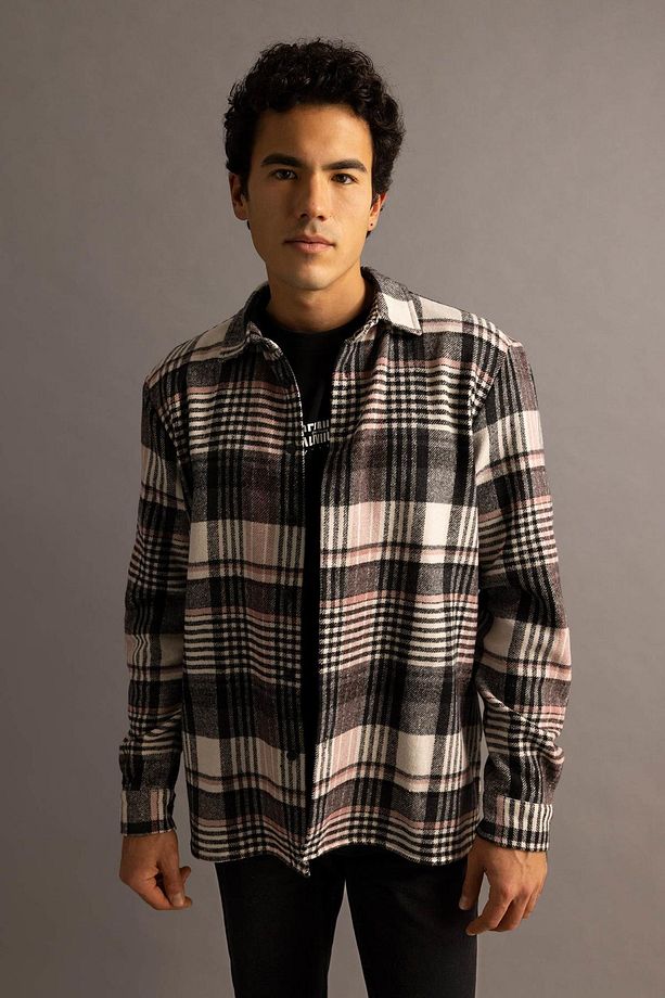 Regular Fit Kareli Oduncu Uzun Kollu Gömlek W7413az23sp - 3