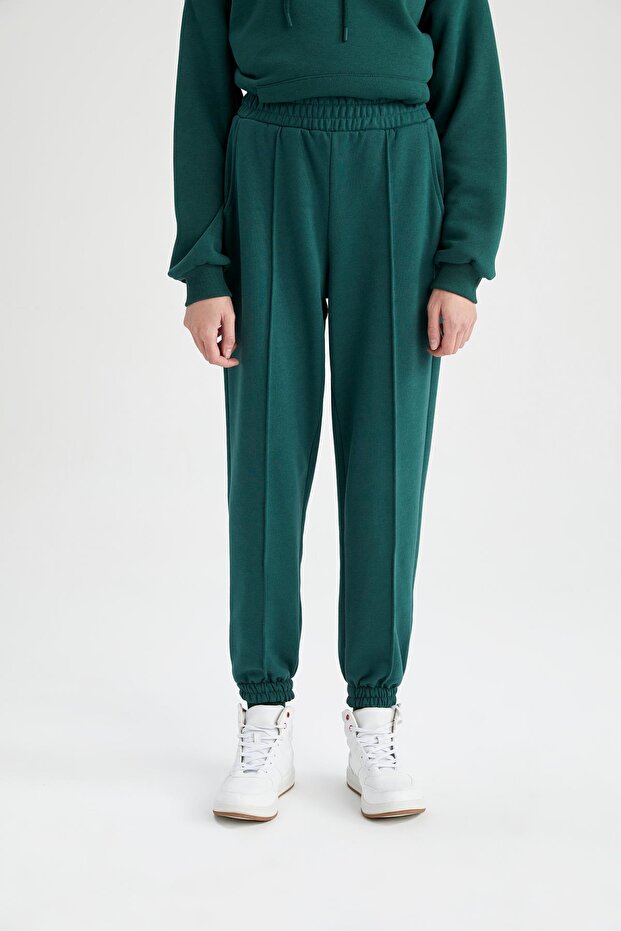 Fit Jogger Sweatpants with Soft Fuzzy Inside - 5