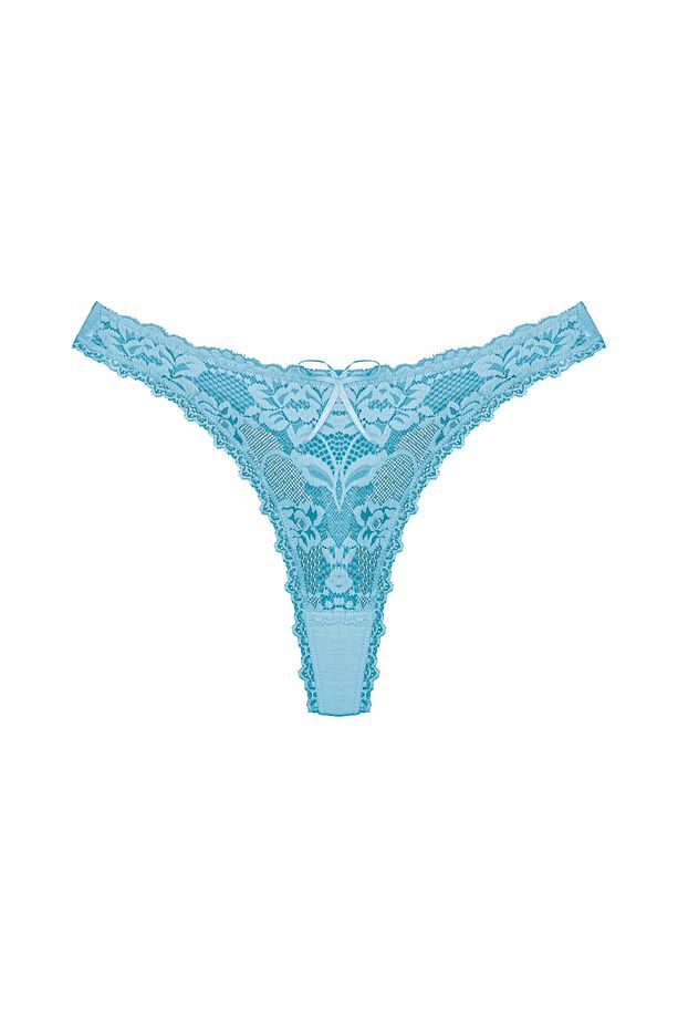 2li Önü Dantel Arkası Pamuklu String Kadın Külot - 3