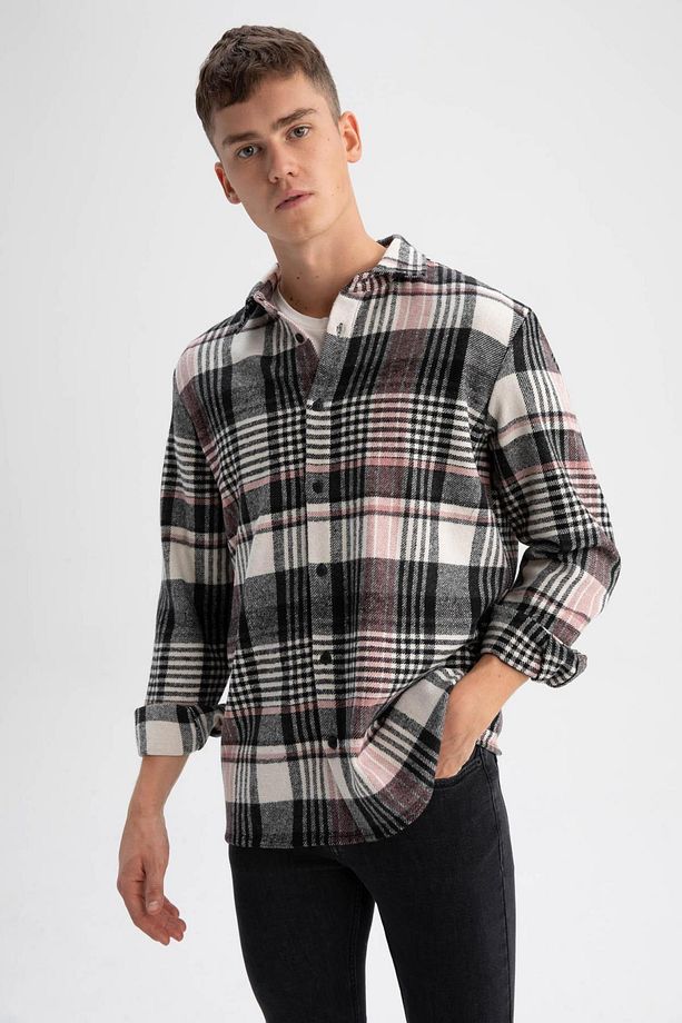 Regular Fit Kareli Oduncu Uzun Kollu Gömlek W7413az23sp - 5