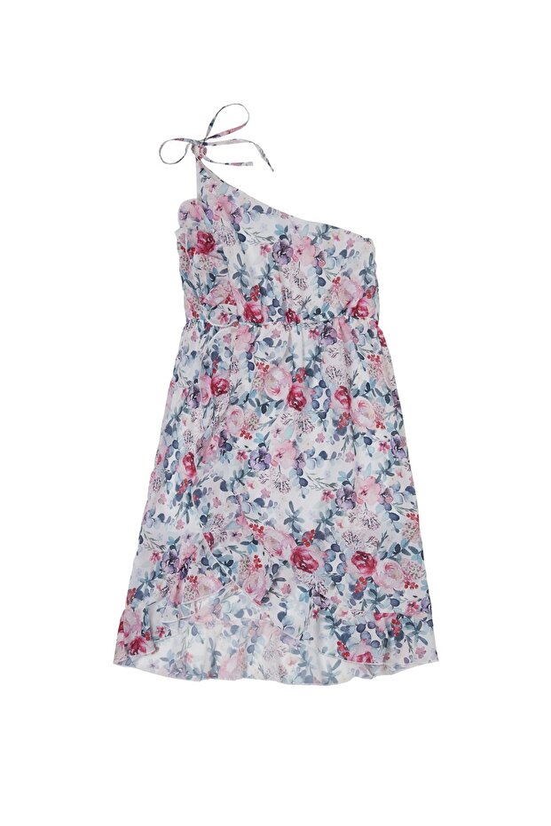 Gigi Kısa Çiçekli Elbise - 7