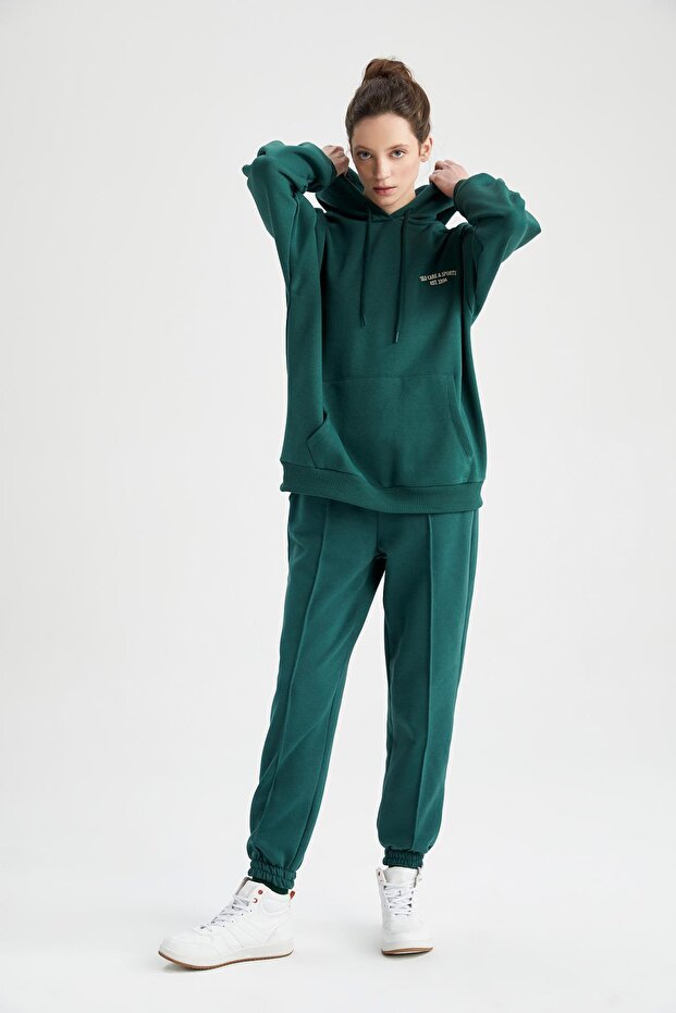 Fit Jogger Sweatpants with Soft Fuzzy Inside - 2