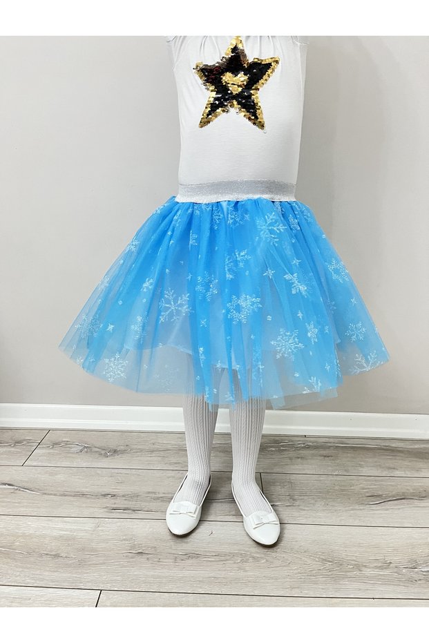 Girls'/ Frozen Elsa Themed/ Blue Tutu Skirt/show Skirt